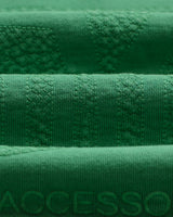 wax london men's Sidney - Washed Green Embroidered Brushed Cotton Sweatshirt