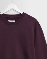 wax london men's Sidney - Washed Purple Loopback Cotton Sweatshirt