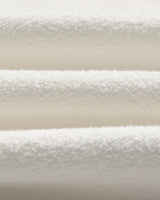 wax london men's Siena - Ecru Boucle Knitted Polo Shirt