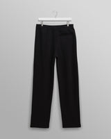 wax london men's Ska - Black Embroidered Logo Loopback Cotton Joggers