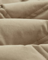 wax london men's Skye - Khaki Quilted Nylon Gilet