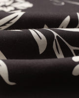 wax london men's Sloane - Black Floral Neck Scarf