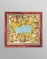 wax london men's Sloane - Watercolour Abstract Painting Neck Scarf