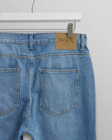 wax london men's Soho - Mid Wash Slim Fit Denim Jeans