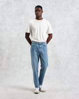 wax london men's Soho - Mid Wash Slim Fit Denim Jeans