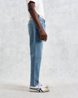 wax london men's Soho - Mid Wash Slim Fit Denim Jeans
