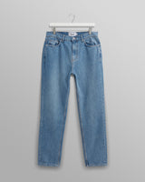 wax london men's Soho - Mid Wash Slim Fit Denim Jeans