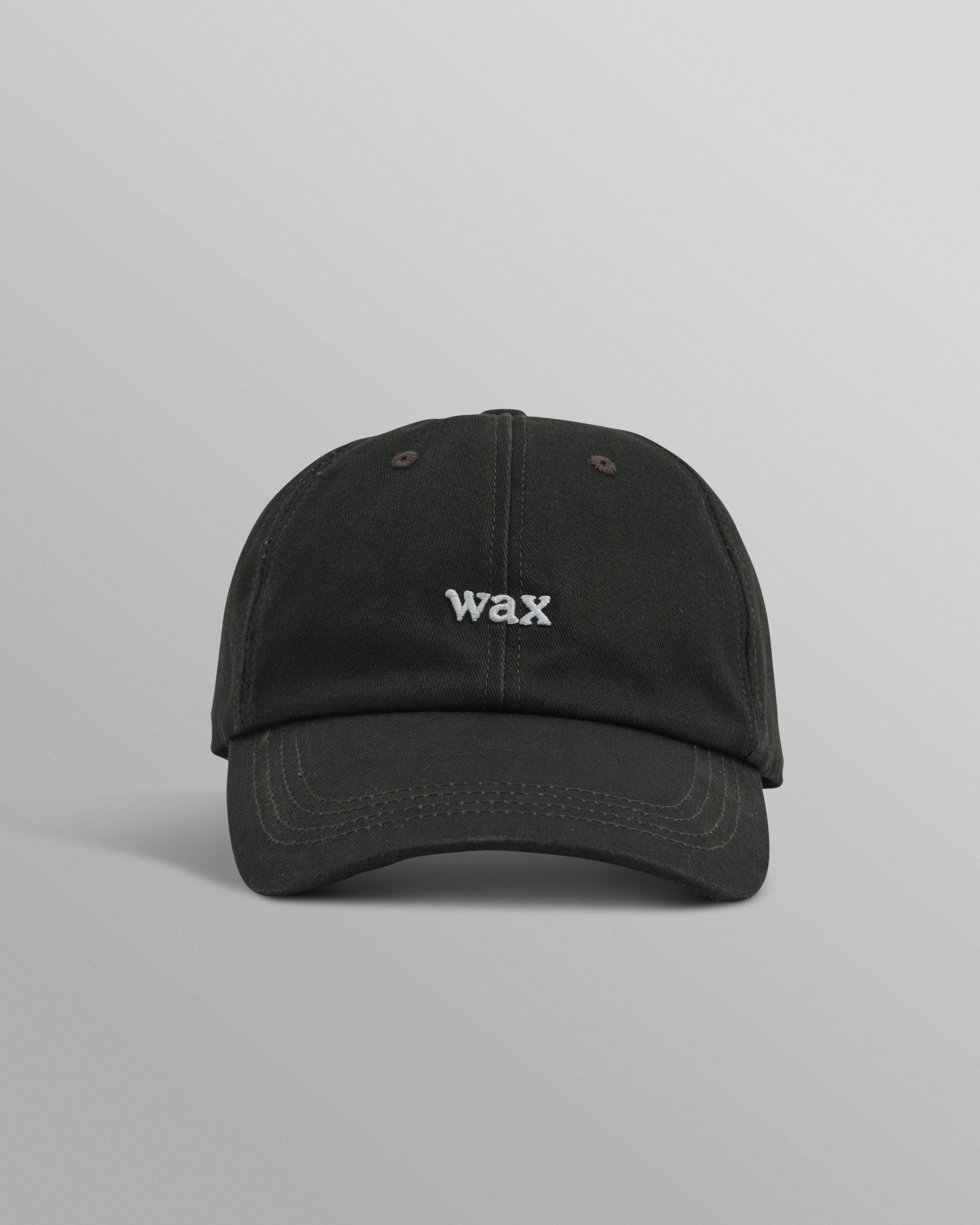 wax london men's Spencer - Washed Black Cotton Sports Cap