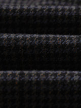 wax london men's Stan - Navy And Grey Puppytooth Check Wool Car Coat