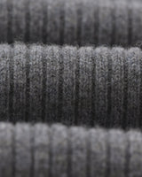 wax london men's Stanley - Grey Rib-Knit Wool Jumper