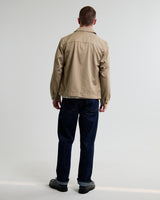 wax london men's Strand - Beige Cotton Tencel Twill Jacket