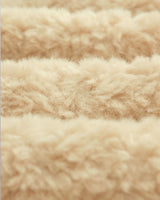 wax london men's Trimms - Beige Borg Jacket