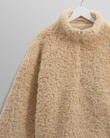 wax london men's Trimms - Beige Borg Jacket