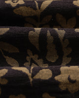 wax london men's Tyne - Black And Khaki Chenille Jacquard Trousers