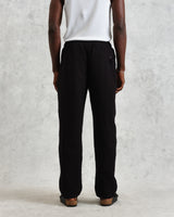 wax london men's Tyne - Black Floral Diamond Cotton Trousers