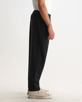 wax london men's Tyne - Dark Grey Wool Blend Trouser