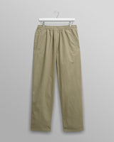 wax london men's Tyne - Light Khaki Linen Ripstop Trousers