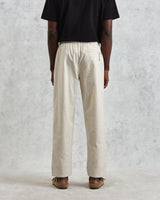 wax london men's Tyne - Natural Linen Ripstop Trousers
