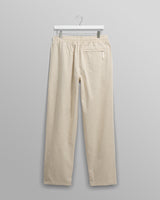 wax london men's Tyne - Natural Linen Ripstop Trousers