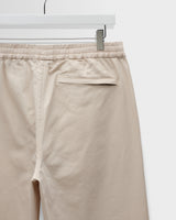 wax london men's Tyne - Stone Cotton Tencel Loose Fit Trousers