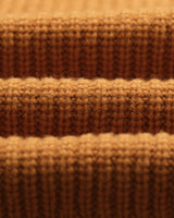 wax london men's Walker - Ochre Rib Stitch Knit Cardigan