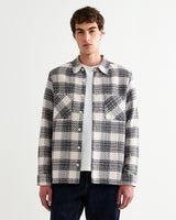 Whiting - Ecru And Green Hutton Check Overshirt