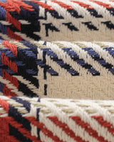 wax london men's Whiting - Ecru And Multicolour Jazz Weave Overshirt