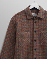 wax london men's Whiting - Multicolour Mini Check Overshirt