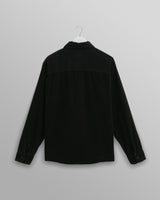 wax london men's Whiting - Navy Jumbo Corduroy Overshirt