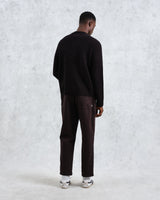 wax london men's Wilde - Black Boucle Jumper