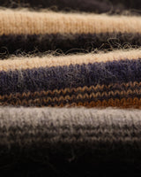 wax london men's Wilde - Black Brush Stripe Wool Jumper