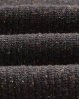 wax london men's Wilde - Charcoal Donegal Wool Crewneck