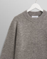 wax london men's Wilde - Grey Marl Boucle Jumper