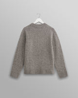 wax london men's Wilde - Grey Marl Boucle Jumper