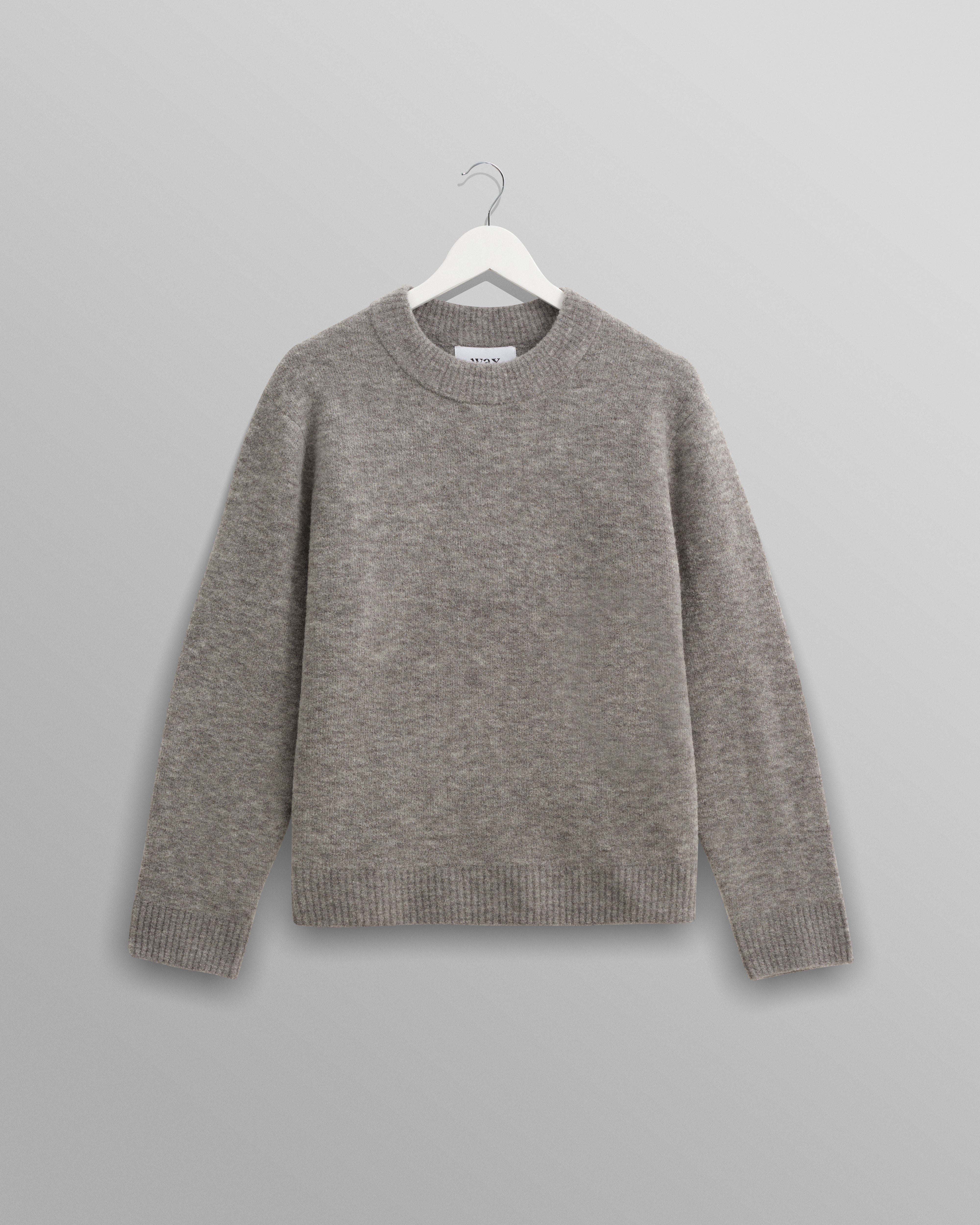 wax london men's Wilde - Grey Marl Boucle Jumper