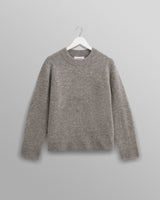 wax london men's Wilde - Grey Marl Boucle Jumper