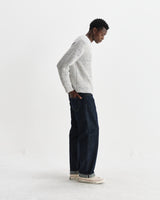 wax london men's Wilde - Multicolour Fleck Ribbed Chunky Wool Crewneck