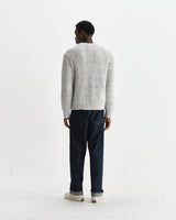 wax london men's Wilde - Multicolour Fleck Ribbed Chunky Wool Crewneck