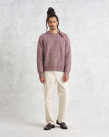 wax london men's Wilde - Multicolour Twisted Rib Jumper
