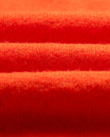 wax london men's Wilde - Orange Fluffy Wool Crewneck