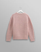 wax london men's Wilde - Pink Heavyweight Knit Jumper