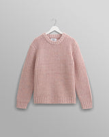 wax london men's Wilde - Pink Heavyweight Knit Jumper