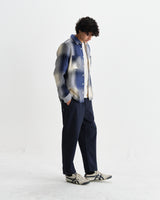 Whiting - Blue And Ecru Shadow Check Overshirt