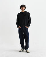 Hayden - Black And Blue 90s Doodle Graphic Cotton T-Shirt