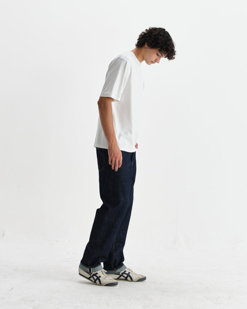 Milton - Off White Stacked Text Graphic Organic Cotton T-Shirt