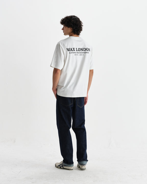 Milton - Off White Stacked Text Graphic Organic Cotton T-Shirt