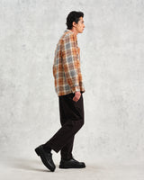 Whiting - Caramel And Ecru Giles Check Overshirt