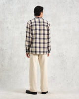 Whiting - Navy And Ecru Alley Check Overshirt