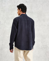 Shelly - Navy Seersucker Corduroy Shirt