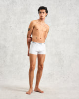 Brodie - White Stretch Cotton Boxers